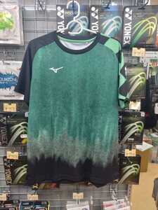 【MIZUNO　62JA2Z2130　XS】MIZUNO(ミズノ）Tシャツ　Tグリーン　竈門炭治郎　バドミントン　テニス　ソフトテニス　鬼滅の刃