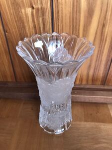 Noritake CRYSTAL ノリタケクリスタル 花器 花瓶 　高さ25㎝　55266/LMG