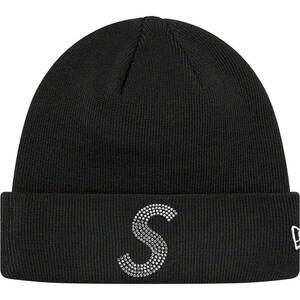 Supreme New Era Swarovski S Logo Beanie Black シュプリーム ニューエラ スワロフスキー Sロゴ ビーニー ブラック