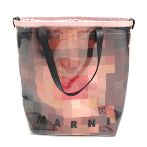 MARNI 定価105,600円 19AW PVC PIXEL GRACE PRINTE TOTE BAG ピクセルプリントPVCトートバッグ SHMP0030Q0 マルニ