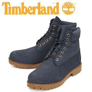 Timberland (ティンバーランド) A2N48 6in PREM WP BT 6インチプレミアムウォータープルーフブーツ Dark Blue TB482 US7.5-約25.5cm