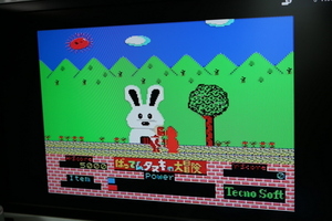 MSX ばってんタヌキの大冒険 Tecno Soft レトロゲーム カートリッジ ROMソフト　