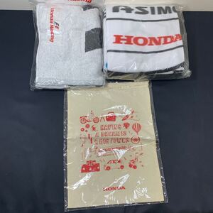 ★大阪/店舗受け取り可★未使用 HONDA 3点セット F1 バスタオル 巾着 アシモ フリースブランケット ホンダ グッズ まとめて★