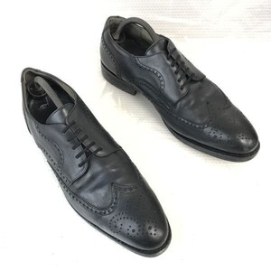 4万↑ドイツ製☆ロイド/Lloyd/高級モデル☆本革/ウイングチップ【9F/43/27.5/黒/BLACK】ドレスシューズ/ビジネス◇bH-115