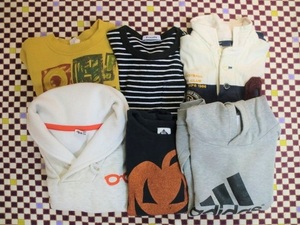 ◆◇【USED】遊び用服　6点まとめ売り　汚れ傷あり　130　adidas・ MPS・ Gap ・Freude◇◆ 