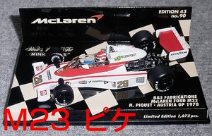 1/43 B＆S マクラーレン フォード M23 ピケ 1978 オーストリアGP McLaren FORD