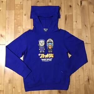 忍者ハットリくん × BAPE プルオーバー パーカー HATTORI-KUN Mサイズ a bathing ape pullover hoodie エイプ ベイプ 藤子不二雄 i1179