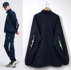 【24SS 美品】FCRB VENTILATION LOGO TRAINING JACKET ベンチレーション ロゴ トレーニングジャケット XL ブラック 黒 HA5940