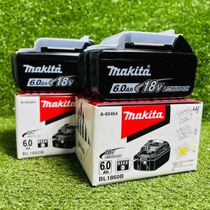 ★未使用2個セット マキタ makita リチウムイオンバッテリ BL1860B 18v 6.0Ah 純正 バッテリ 急速充電 領収OK w1221-1-16ｂ