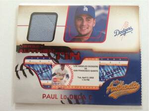 送料込 PAUL LO DUCA ジャージカード ドジャース