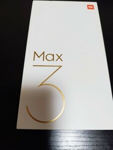 Xiaomi Mi max 3 箱付き 備品未使用 中古品 