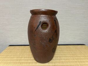 【備前たこ壺】備前焼時代たこ壺 古備前壺 花器 花瓶 骨董品