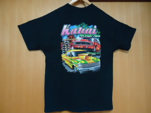 即決　ハワイ　カウアイ島　NHRA　レースウェイパーク　Ｔシャツ　黒色　ＸＬ