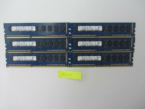 Hynix 2GB PC3L-10600E DDR3　6枚セット メモリ/メモリー #06P51