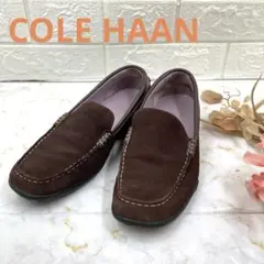 素敵❣️COLE HAANコールハーンローファーレディースブランドスウェード生地