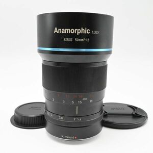 【新品級の極上美品/動作◎】SIRUI 50mm f1.8 1.33X アナモルフィックレンズ 富士フイルムXマウント SR-MEK7X　シルイ