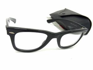 1円 ■美品■ Ray-Ban レイバン RB2140 901 47□22 3N メガネ 眼鏡 メンズ レディース ブラック系 AY4473