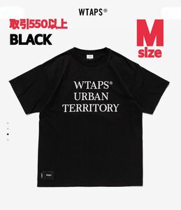 WTAPS 2024SS WUT SS TEE BLACK Mサイズ ダブルタップス URBAN TERRITORY ロゴ 半袖 Tシャツ T-SHIRT SIGN MEDIUM 241ATDT-STM08S