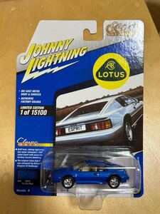 ジョニーライトニング JOHNNY LIGHTNING ロータス エスプリ 青 1/64 ミニカー