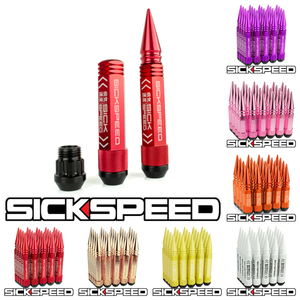 SICKSPEED M14xP2.0 ハイブリッドナット ロング スパイクタイプ 24本 128mm ロックナット ホイールナット ナビゲーター エクスペディション