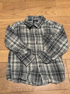 VOLCOM KID’S LONG SLEEVE SHIRTS size-4T(着丈42身幅35) 中古 送料無料 NCNR