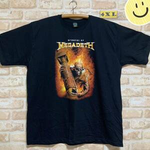 メガデス　Tシャツ　4XLサイズ　Megadeth ロックバンド　半袖　バンドTシャツ　XXXXL