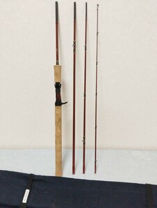 ◇希少品 美品！ 山口屋釣漁具 MINATO ROD 80bait 8feet ミナトロッド ベイト シーバスロッド 4ピース パックロッド Gルーミス◇