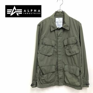 1N1881-K◆ALPHA INDUSTRIES アルファインダストリーズ M65ジャケット◆sizeS カーキ 薄手 アウター ミリタリー カジュアル レディース