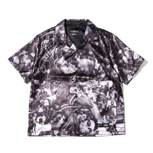 L【未使用】NIKE×A Ma Maniere/ナイキ×アママニエール 総柄シャツ DJ9761-010 AMM S/S コラボ