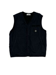 【美品】STONE ISLAND ストーンアイランド ナイロン ベスト ネイビー 定価73,000円 メンズXL