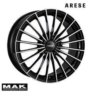 送料無料 マック ARESE 8J-18 +33 5H-110 (18インチ) 5H110 8J+33【2本セット 新品】