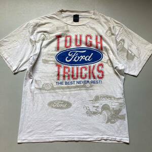 90s FORD all over print T-shirt フォード　大判プリントTシャツ 半袖Tシャツ