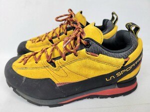 極美品 la sportiva BOULDER X US6.5 24.5cm スポルティバ ボルダーX 登山靴 トレッキングシューズ vibram ビブラム