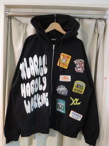 X-LARGE エクストララージ XLARGE MULTI LOGO ZIP UP HOODED SWEATSHIRT パーカ フーディー ブラック XLサイズ 2024 最新人気品