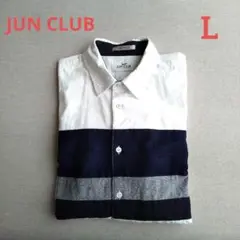 JUN CLUB デザインシャツ カジュアルシャツ L コットン