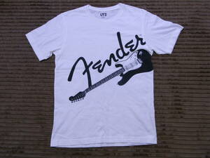 ★美品！FENDER×UT ユニクロ コラボ 白 Tシャツ Sサイズ ストラトキャスター ギター フェンダー