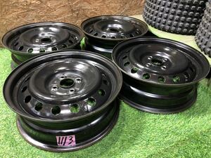 鉄チンホイール 16inch 5.5j+40　PCD100 4穴　軽自動車 軽カスタム Ｋカスタム スチール