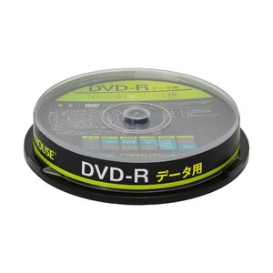 データ用DVD-R 10枚入り GREEN HOUSE GH-DVDRDA10 容量4.7GB インクジェットプリンタ対応