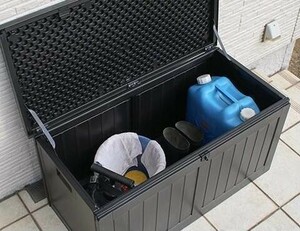 収納ベンチ スツール 190L 耐荷重100kg 収納ボックス 軽量防水 QT430