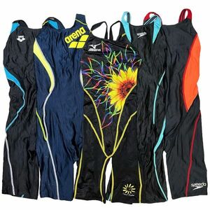 11【整理品リサイクル】アリーナSPEEDOミズノ女子競泳水着5枚セット(M・L)★オープンバック★マイティライン・フレックスΣ★FINA承認