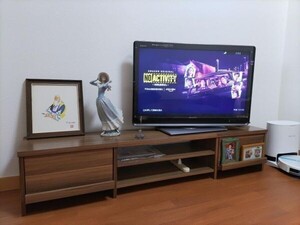 ウォルナット テレビボード 幅150cm TV台 ローボードテレビ台 背面収納 YBD119