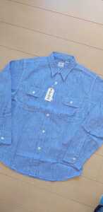 SALE!　送料込★東洋　SUGAR CANE シュガーケーン　SC28094 PIN CHECK WORK SHIRT ブルー　M