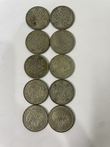 稲穂100円銀貨　昭和34年×3枚・昭和35年×1枚・昭和40年×2枚・昭和41年×4枚【Q】