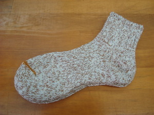 新品Mauna Kea(マウナケア)ソックスLOW SOCKS スラブネップ LADIES 杢Brown