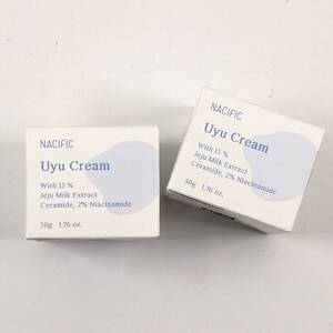 【新品・未開封】Uyu Cream お得な2個セット 韓国スキンケア NACIFIC 高保湿クリーム 顔用 ビタミンB12 美肌 潤う 乾燥肌 (#DQVF9)