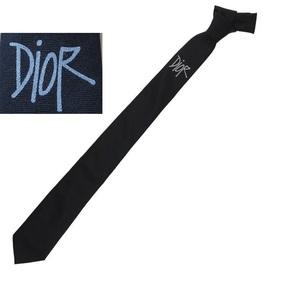 ★即決送込★鑑定証明付 DIOR x shawn STUSSY ネクタイ tie ディオール ナロー old oldstussy オールド ステューシー l xl one love ist