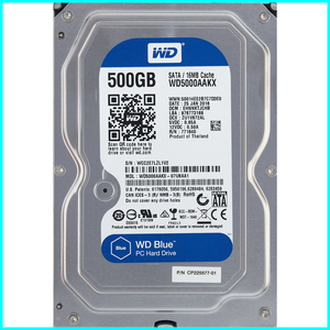 Western Digital WD5000AAKX-07U6AA1 富士通 P/N CP225577-01 3.5インチ SATA600 500GB 2822回 6954時間