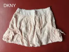 DKNYカットレースピンクスカート　子供10才　130−140cm