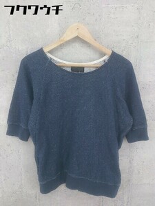 ◇ URBAN RESEARCH ROSSO ロッソ 半袖 カットソー サイズF ネイビー レディース