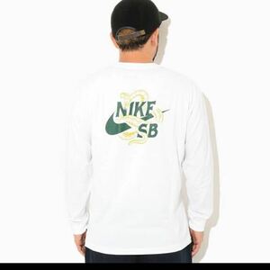 ナイキ SB スネーク ホワイト ( nike SB Snaked L/S Tee White ティーシャツ T-SHIRTS ロンティー 長袖Tシャツ DM2258-100 サイズ M